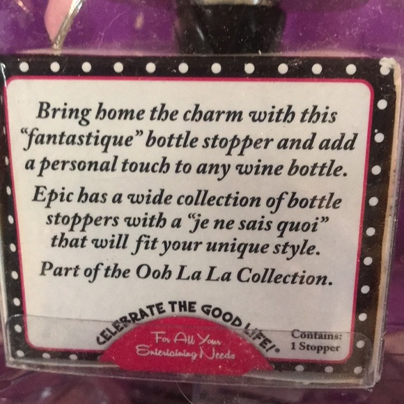 NWT Set of 10 Parisian pink hat & pearls glam wine bottle stopper party favors - Picture 7 of 10